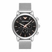 Roestvrijstalen Herenhorloge Zilverkleur Emporio Armani , Gray , Heren