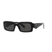 27Zs Zonnebril in Zwart en Grijs Prada , Black , Heren