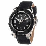 Roestvrij Stalen Leren Band Herenhorloge Timberland , Gray , Heren