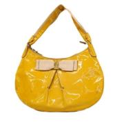 Pre-owned Fabric handbags Salvatore Ferragamo Pre-owned , Yellow , Dam...