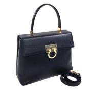 Pre-owned Fabric handbags Salvatore Ferragamo Pre-owned , Blue , Dames