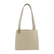 Pre-owned Fabric shoulder-bags Salvatore Ferragamo Pre-owned , Beige ,...