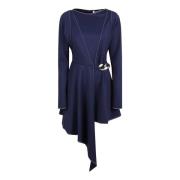 Blauwe Asymmetrische Feestjurk met Kettingdetail JW Anderson , Blue , ...