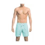 Elegante lichtblauwe zwemshorts Bikkembergs , Blue , Heren