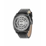 Roestvrijstalen Quartz Herenhorloge Zwart Police , Black , Heren