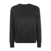 Zwarte Alpaca Blend Crew Neck Sweater Tom Ford , Black , Heren