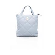 Trend Lichtblauwe Leren Schoudertas Baldinini , Blue , Dames