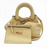 Pre-owned Leather handbags Bally Pre-owned , Beige , Dames