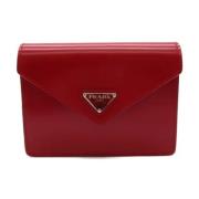 Pre-owned Leather wallets Prada Vintage , Red , Dames