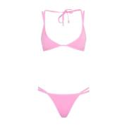 Roze Paarse Driehoek Bikini Zwemkleding The Attico , Pink , Dames