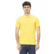 Zonnegele Katoenen Poloshirt Baldinini , Yellow , Heren