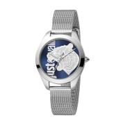 Zilveren Damesmode Horloge Just Cavalli , Gray , Dames