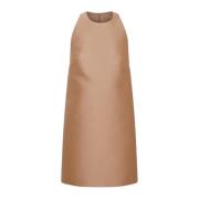 Zand Halternek Maxi Jurk Valentino , Beige , Dames