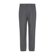 Grijze Broek met Toon-op-toon Stiksels Armani Exchange , Gray , Heren