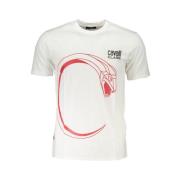 Gedrukt Ronde Hals T-Shirt Cavalli Class , White , Heren