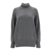 Kasjmier Zijde Paillet Coltrui Sweater Set Brunello Cucinelli , Gray ,...