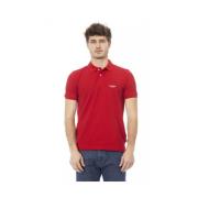 Trendy Rood Katoenen Polo Shirt Baldinini , Red , Heren