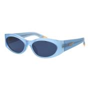 Ovale Zonnebril voor Stijlvolle Look Jacquemus , Blue , Unisex