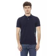 Baldinini Trend Blue Cotton Polo Shirt Baldinini , Blue , Heren