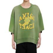 Vintage Track Cut Off Crewneck Amiri , Green , Heren