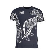 Print Logo Ronde Hals T-Shirt Cavalli Class , Blue , Heren