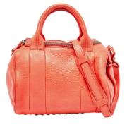 Pre-owned Leather handbags Alexander Wang Pre-owned , Orange , Dames