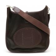 Pre-owned Fabric shoulder-bags Hermès Vintage , Brown , Dames