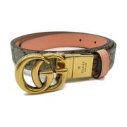 Pre-owned Leather belts Gucci Vintage , Black , Dames