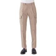 Beige Wollen Broek PT Torino , Beige , Heren