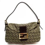 Pre-owned Canvas shoulder-bags Fendi Vintage , Brown , Dames