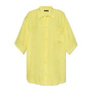 Overhemd met een zak Balenciaga , Yellow , Dames