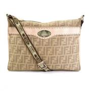 Pre-owned Canvas shoulder-bags Fendi Vintage , Beige , Dames