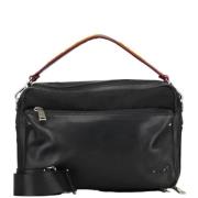 Pre-owned Leather shoulder-bags Fendi Vintage , Black , Dames