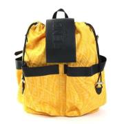 Pre-owned Canvas shoulder-bags Fendi Vintage , Yellow , Heren