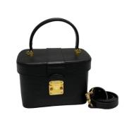 Pre-owned Leather handbags Fendi Vintage , Black , Dames