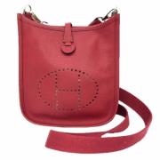 Pre-owned Fabric shoulder-bags Hermès Vintage , Red , Dames