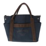 Pre-owned Fabric shoulder-bags Hermès Vintage , Blue , Dames