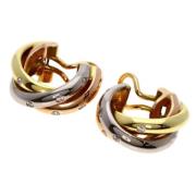 Pre-owned Yellow Gold earrings Cartier Vintage , Multicolor , Dames