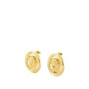 Gouden Metalen Oorbellen Medusa 95 Stijl Versace , Yellow , Dames