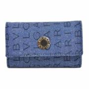 Pre-owned Denim key-holders Bvlgari Vintage , Blue , Dames