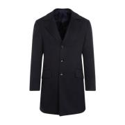 Blauwe Caban Coat Kiton , Blue , Heren