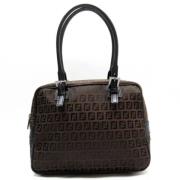 Pre-owned Canvas handbags Fendi Vintage , Black , Dames