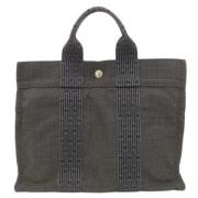 Pre-owned Fabric totes Hermès Vintage , Black , Dames