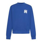 Kern Logo Crew Sweaters Amiri , Blue , Heren