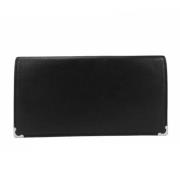 Pre-owned Leather wallets Cartier Vintage , Black , Dames