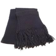 Pre-owned Wool scarves Louis Vuitton Vintage , Black , Dames