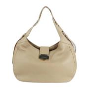 Pre-owned Fabric shoulder-bags Jimmy Choo Pre-owned , Beige , Dames