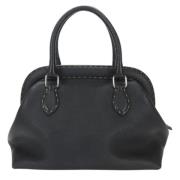 Pre-owned Leather handbags Fendi Vintage , Black , Dames