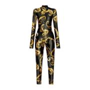 Jumpsuit met patroon Versace Jeans Couture , Black , Dames