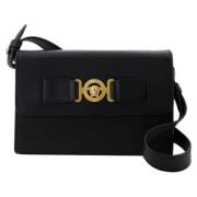 Leather clutches Versace , Black , Dames